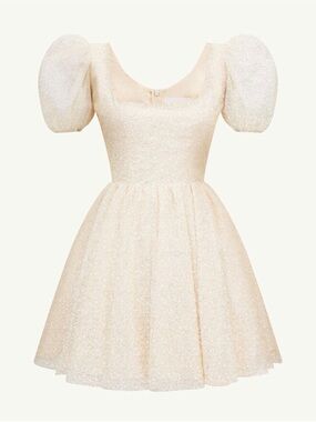 Annina Sparkle Puff-Sleeve mini dress!